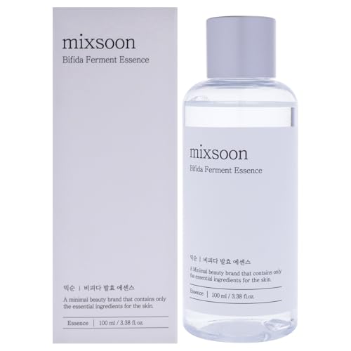 MIXSOON Bifida Ferment Essence 100 ml - Esencia facial coreana hidratante, textura ligera, sin fragancia, vegana, para piel sensible y rutina glass skin
