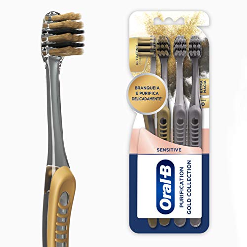 Escova Dente Oral-B Sensitive Gold 4 Unidades