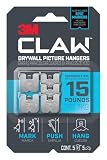 3M Claw 15 Lb Drywall Picture Hanger With Spot Markers Heavy