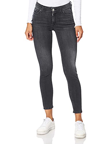 REPLAY Luzien Powerstretch Denim Jeans para Mujer, Gris (097 Dark Grey), 23W/32L