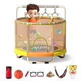 Pure Fun 40-Inch Exercise Trampoline with Handrail