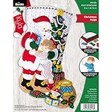 Bucilla Felt Applique 18 Stocking Making Kit Christmas Hugs