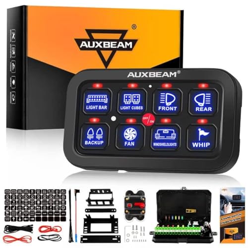 26 Auxbeam 8-Gang Switch Panel