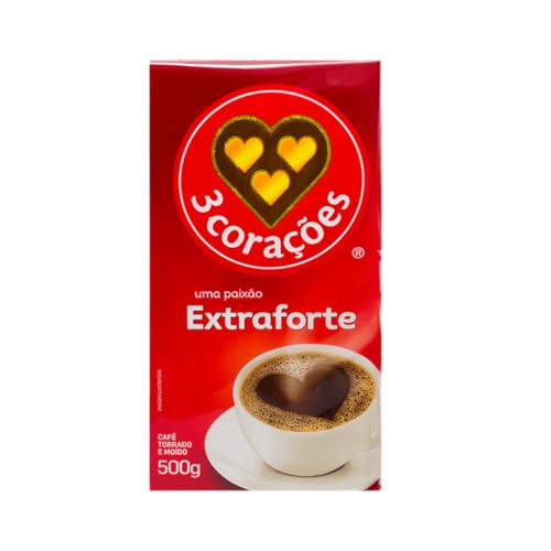 [Comprando 10 ou +] Café Torrado Moído Extra Forte 3 Corações 500g