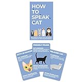 Gift Republic How To Speak Cat 100 Cards Fun Gift for Cat Lovers Learn What Your Kitten is Saying Cat Behaviour Guidance Cards Kitty Feline Language