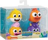 Wowwee Baby Shark Bath Squirt Toy 4 Pack Big Show