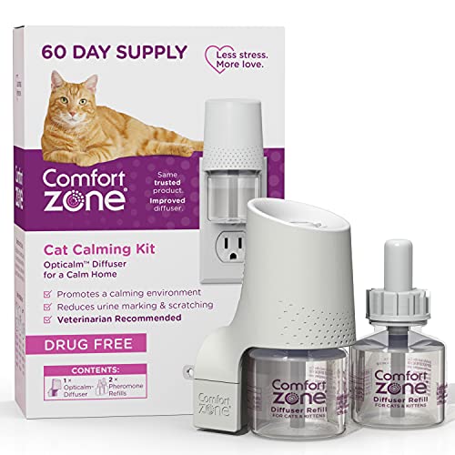 Comfort Zone cat calming pheromone diffuser starter kit