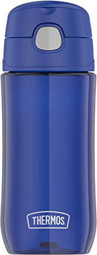 THERMOS FUNTAINER Botella de hidratación de plástico de 16 onzas con boquilla, arándano
