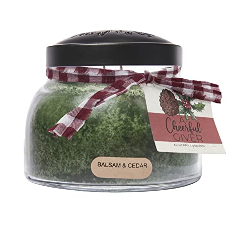 A Cheerful Giver Balsam & Cedar 22 oz Mama Jar Candle