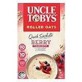 Uncle Tobys Oats, Berry Variety Quick Sachets, Triple Berry, Blueberry & Strawberry, Ready in 90 Seconds