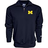 Blue 84 Men S Michigan Wolverines Quarter Zip Sweatshirt Ico
