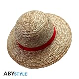 ABYSTYLE One Piece Officially Licensed Monkey D. Luffy Straw Hat Adult Anime Manga Pirate Cosplay Costume Accessories Merch Gift Beige