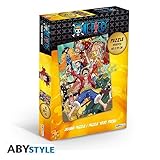 ABYstyle One Piece Straw Hat Crew 1000 pc. Puzzle Featuring Monkey D. Luffy, Nami, Zoro, Chopper, and More Ideal Gift for Anime and Puzzle Enthusiasts Family-Friendly Activity