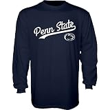Blue 84 Men's Penn State Nittany Lions Long Sleeve T-Shirt Cursive Team Color, Team Color, Large