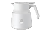 HARIO ハリオ V60 保温ステンレスサーバー PLUS 800 保存可能容量800ml ホワイト VHSN-80-W