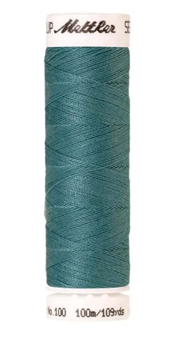 Amann A6677-0611 Fil à coudre Polyester 0611 Bleu/Vert 100 m