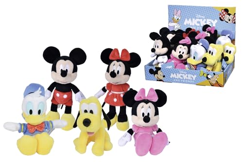 Simba - Disney Plush Mickey & Friends 20 cm, +0 mesi, Scelta casuale, Colori/Modelli assortiti, 1 pezzo