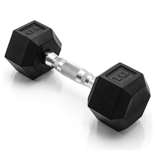 CAP Barbell 10-Lb Coated Hex Dumbbell Weight