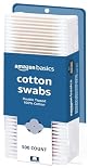 Amazon Basics Double-Tipped Cotton Swabs for Personal Hygiene and Baby Care, Cotton, Versatile, Baby Safe, 500 Count