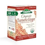Tadin Organic Turmeric Ginger Tea Supports Healthy Digestion