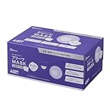 不織布マスク 40枚入 個包装 ホワイト PK-NV40LL 大きいサイズの書影