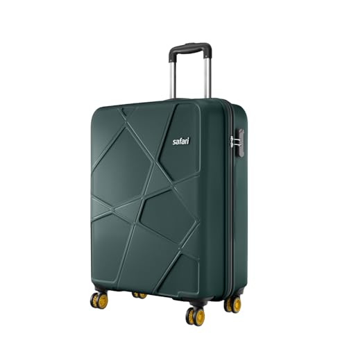Safari Cabin Polypropylene Spinner Pentagon Pro 8 Wheels 55Cm Trolley Bag Hard Case, 360º Wheeling Carry-On Luggage for...