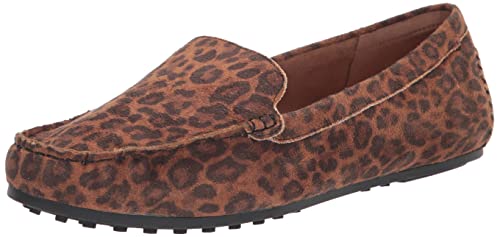 Aerosoles Over Drive, Mocasín Estilo de conducción Mujer, Leopardo Fab Suede, 38