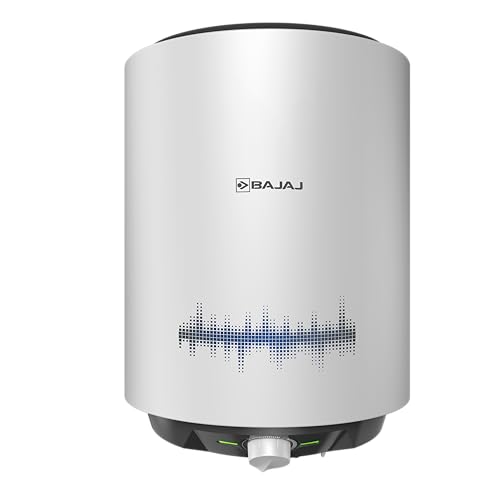 Bajaj Shield Series New Shakti 10L Storage Wall Mount Water Heater For Home, 5-Star Rated Geyser, Child Safety Mode