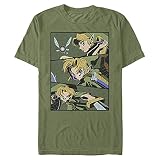 Nintendo Anime Slice T Shirt Military Green