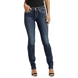 Silver Jeans Co Suki Mid Rise Curvy Fit Straight Leg Jeans