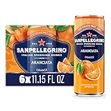 Sanpellegrino Italian Sparkling Drink Aranciata, Sparkling Orange Beverage, 6 Pack Of Cans
