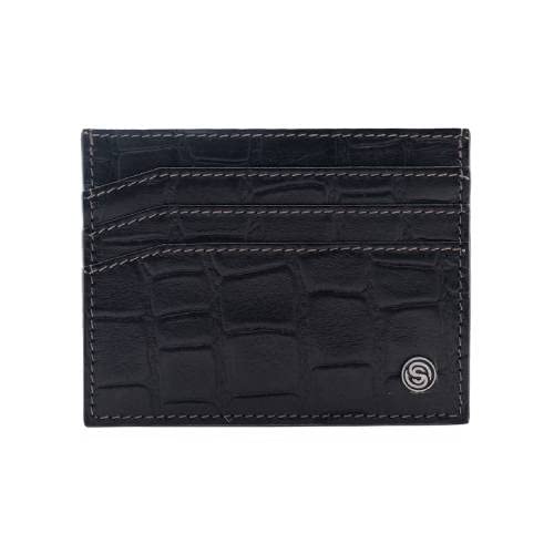 Silver Street London Kenton Portefeuille 2 Volets pour Homme, Noir, Medium