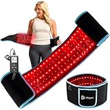 Lifepro Red Light Therapy Belt – Infrared Red Light Therapy for Body, Back and Shoulder - 660nm & 850nm Near Infrared Heating Pad – Adjustable & Portable for Wellness & Relaxation