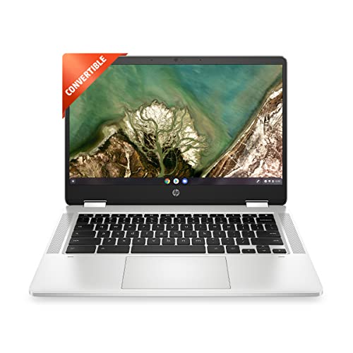 HP Chromebook x360 AMD 3015CE-4GB SDRAM/64GB eMMC Storage 14-inch (35.56 cm) Thin & Light 2-in-1 Laptop (Chrome OS/Backlit Keyboard/AMD Radeon Graphics/Google Assistant/1.49 kg), 14a-cb0007AU