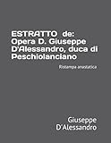 Estratto: Opera di D. Giuseppe D’Alessandro