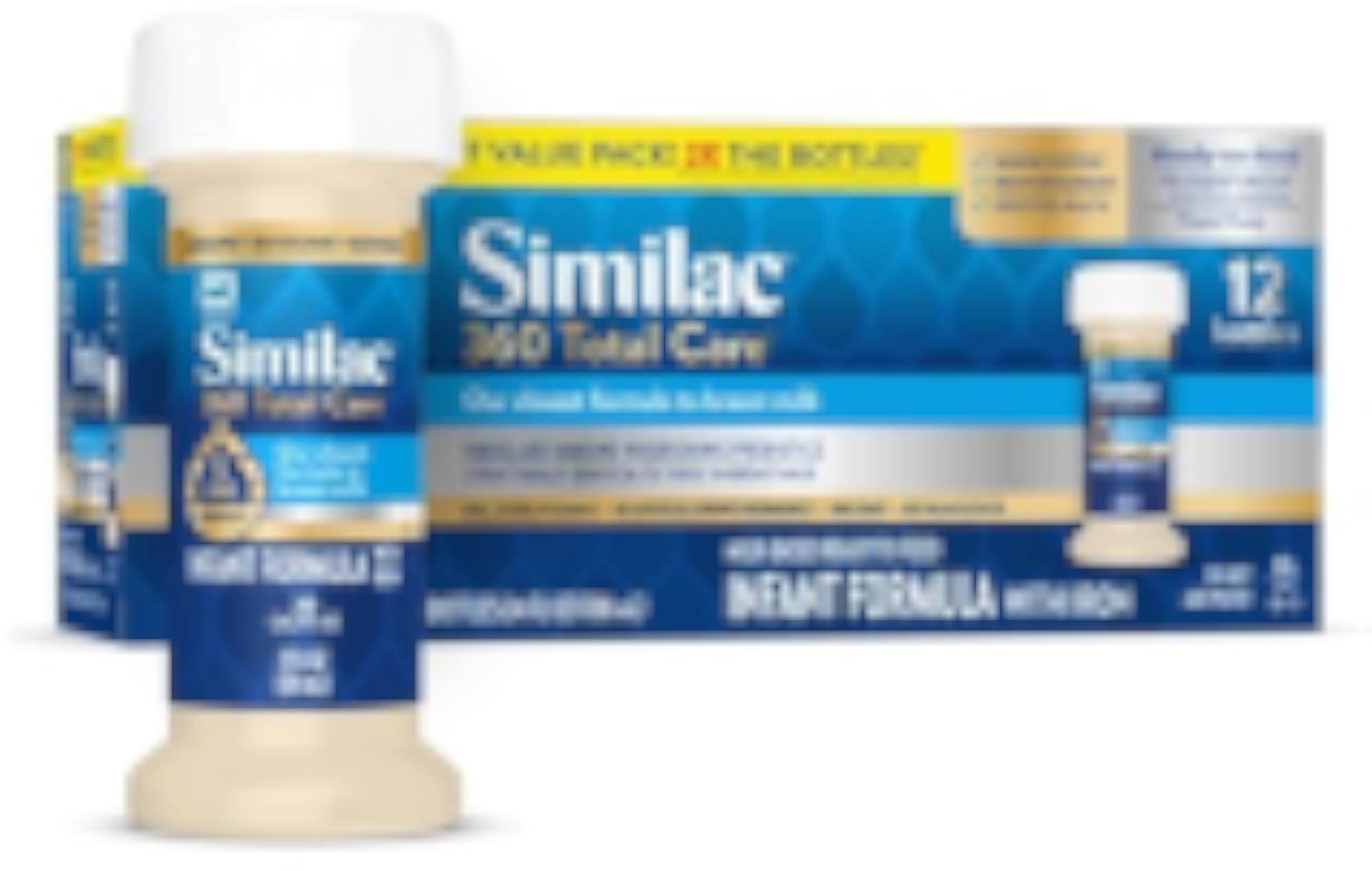 Similac 360 Total Care Ready-to-Feed Baby Formula 5 HMO Prebiotic Blend