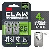 3M Claw 25 Lb Drywall Picture Hanger With Spot Markers Heavy