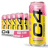 C4 Performance Energy Drink Strawberry Blast Zero Sugar Carb