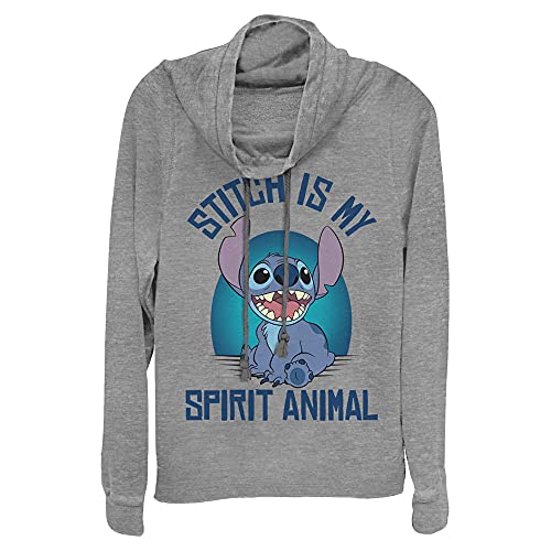 Disney Spirit Stitch Camiseta, Gris, XXL para Mujer