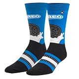 Odd Sox Oreo Cookie Milk Splash Novelty Crew Socks Size Larg