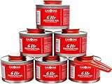 Gas One 6 pack 6 Hour Chafing Fuel - Food Warmer for Chafing Dish Buffet Set - Liquid Safe Fuel With Wick & Lid Opener for Chafing Dish