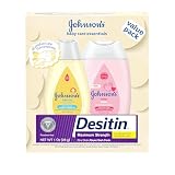 Johnson's Baby Care Essentials Gift Set, Body Lotion, & Zinc Oxide Diaper Rash Paste for Baby's Delicate Skin, Value Pack, Travel-Size, Bath Essentials Must Haves, Baby Gifts, 3 Items