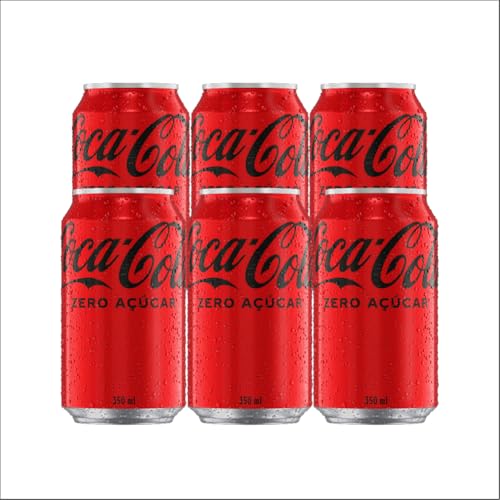 Pack com 6 Coca Cola Sem Açúcar Lata 350ml