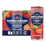 Sanpellegrino Italian Sparkling Drink Aranciata Rossa, Sparkling Orange and Blood Orange Beverage, 11.15 Fl Oz Can