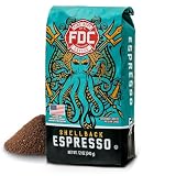 Fire Department Coffee - Gives Back to Firefighters - Bold & Smooth Shellback Espresso Ground Coffee - Roasted in the USA - Veteran Owned - 12 oz