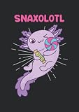 Notizbuch A5 dotted, gepunktet, punktiert mit Softcover Design: Lolli Axolotl Snaxolotl Snackalotl Axolotl: 120 dotted (Punktgitter) DIN A5 Seiten (German Edition)