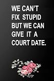 We Can't Fix Stupid But We Can Give It A Court Date: Lawyer/Law Student Gift Idea For Woman ,Police Gift For Birthda/Christmas