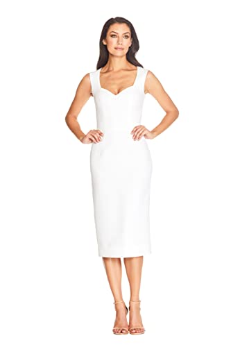 Dress the Population Elle para Mujer, Blanco Sucio, Large