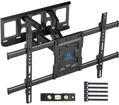 Pipishell Full Motion TV Wall Mount for 37-84" Flat Curved TVs, Wall Mount TV Br