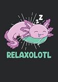Notizbuch A5 Kariert Mit Softcover Design Relaxolotl Axolotl
